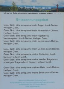 Entspannungsgebet